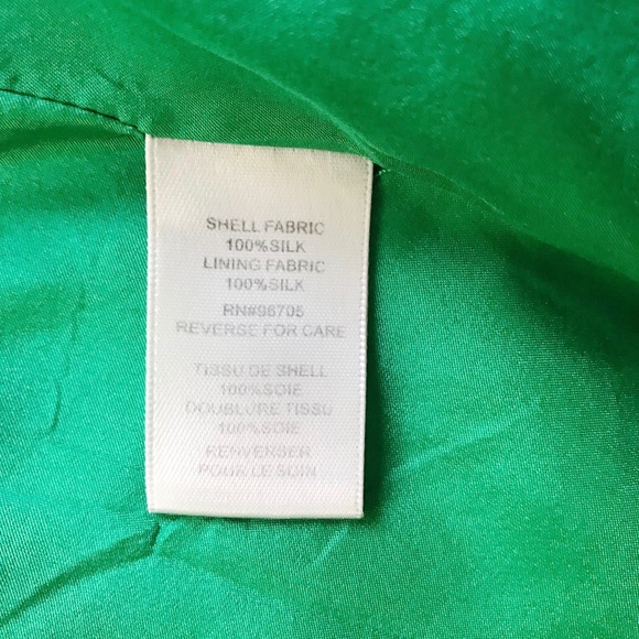 Rebecca Taylor Silk Green Cami Top Dress - Picture 7 of 7